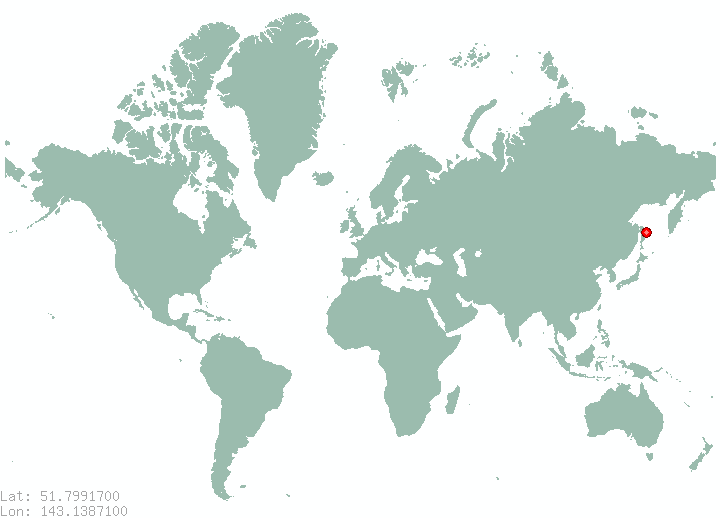 Nogliki in world map