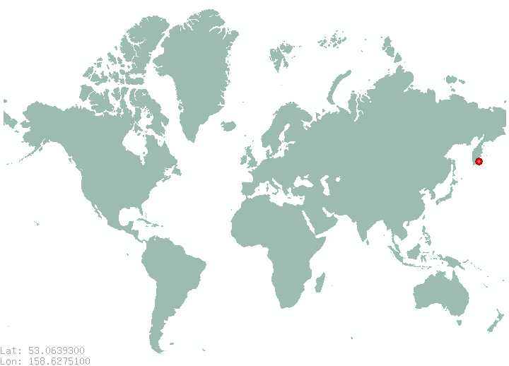 Petropavlovsk-Kamchatsky in world map