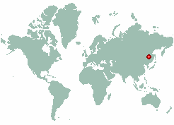 Srednebeloye in world map