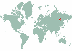 Olyokminsk Airport in world map